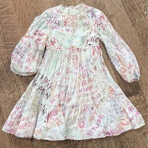 Zimmermann pink babydoll dress size 2